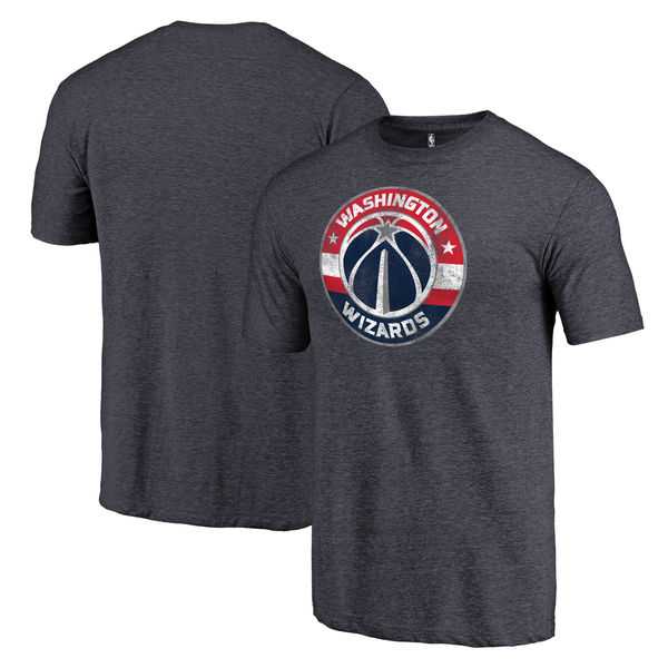 Washington Wizards Heather Navy Distressed Team Logo Fanatics Branded Tri-Blend T-Shirt,We sell and wholesale Washington Wizards Heather Navy Distressed Team Logo Fanatics Branded Tri-Blend T-Shirt on line form chian!